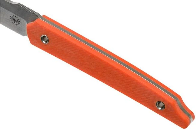 Amare Knives Pocket Peak Fixed, Stonewash Orange G10, Fixed Knife - Image 5