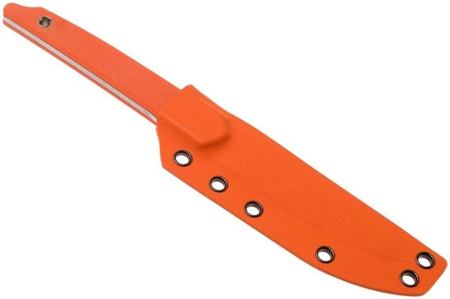 Amare Knives Pocket Peak Fixed, Stonewash Orange G10, Fixed Knife - Image 7