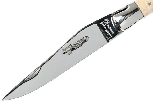 Laguiole En Aubrac 12cm Double Plates, Wavy Maple Hand-filed, L0712EEN1/FSJ1 - Image 3