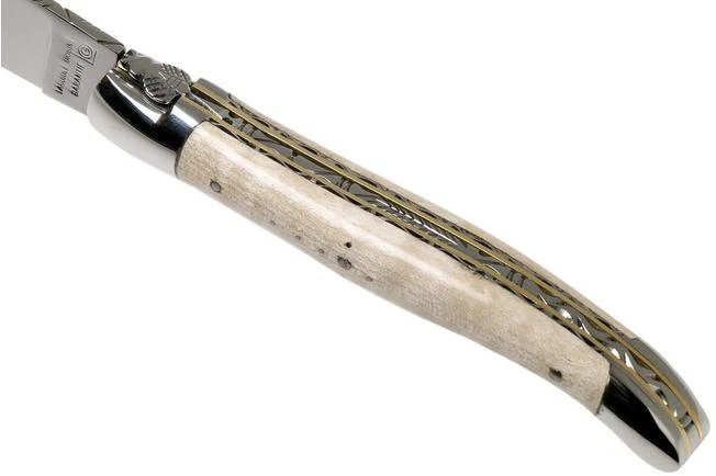 Laguiole En Aubrac 12cm Double Plates, Wavy Maple Hand-filed, L0712EEN1/FSJ1 - Image 7