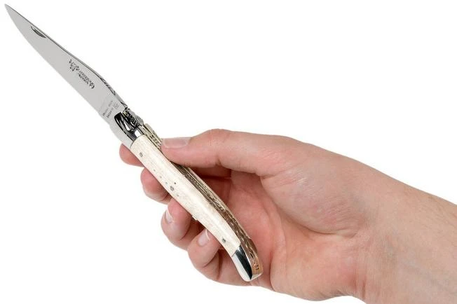 Laguiole En Aubrac 12cm Double Plates, Wavy Maple Hand-filed, L0712EEN1/FSJ1 - Image 8