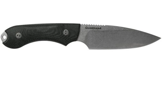 Bradford Guardian 4FE, 3D Black Micarta Guardian 4 M390, Sabre Stonewashed False Edge 4FE-101 - Image 2