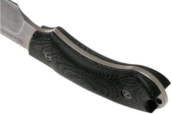 Bradford Guardian 4FE, 3D Black Micarta Guardian 4 M390, Sabre Stonewashed False Edge 4FE-101 - Image 4