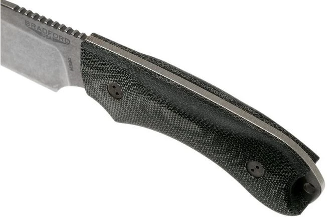 Bradford Guardian 4FE, 3D Black Micarta Guardian 4 M390, Sabre Stonewashed False Edge 4FE-101 - Image 5