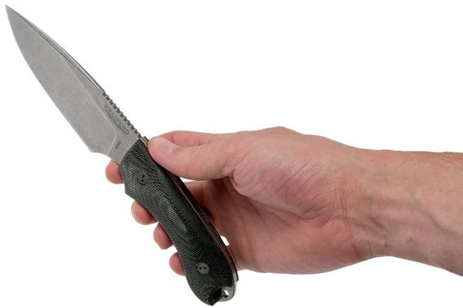 Bradford Guardian 4FE, 3D Black Micarta Guardian 4 M390, Sabre Stonewashed False Edge 4FE-101 - Image 6