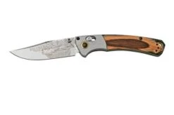 Benchmade Mini Crooked River Bull Elk Limited Edition Artist Series 15085-2201, Hunting Pocket Knife, Casey Underwood Design