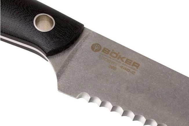 Böker 130281, Saga Bread Knife, Stonewash Finish - Image 4