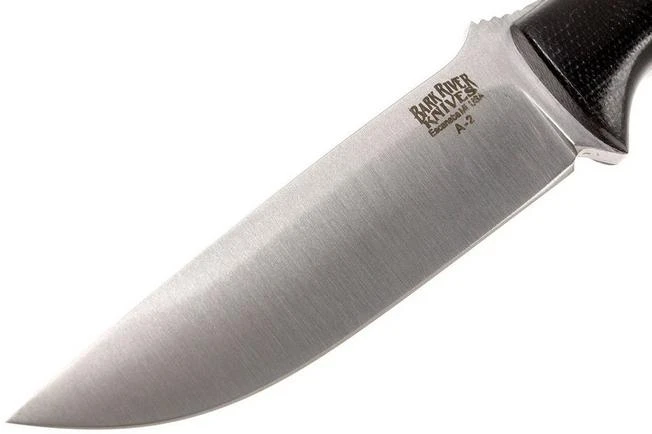 Bark River Bravo EDC A2, Black Canvas Micarta, Black Sheath - Image 3