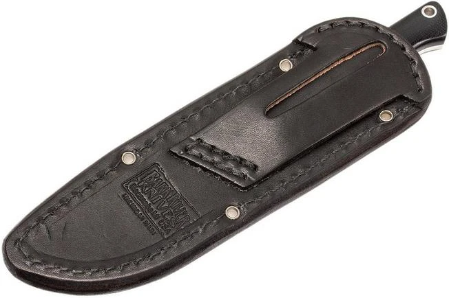 Bark River Bravo EDC A2, Black Canvas Micarta, Black Sheath - Image 8