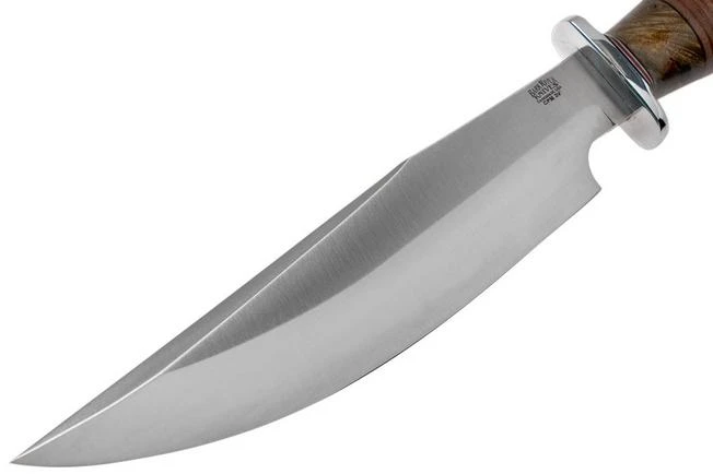 Bark River Highwayman III A2 Stacked Leather, Black Gold Maple Bowie Knife - Image 3