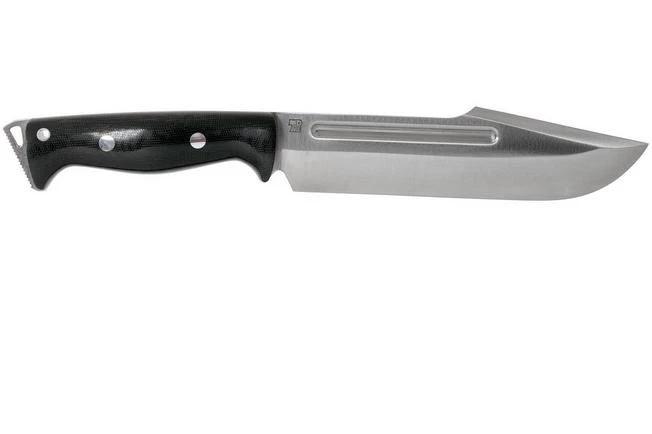 Bark River Bravo Tope Recon CPM 3V Black Canvas Micarta Rampless Survival Knife - Image 2