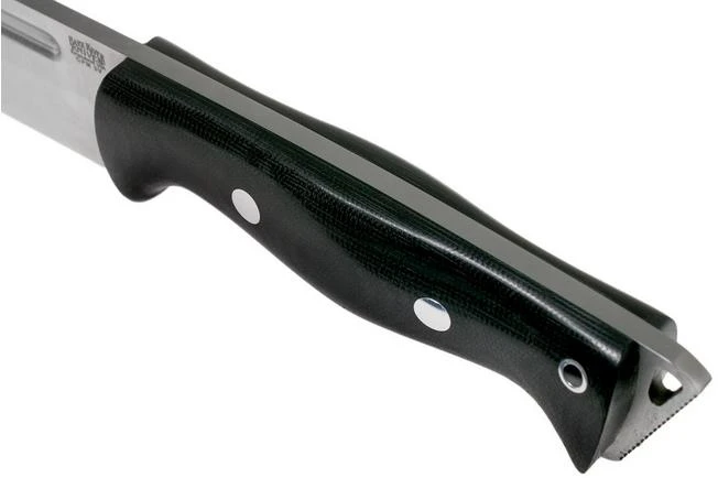 Bark River Bravo Tope Recon CPM 3V Black Canvas Micarta Rampless Survival Knife - Image 5