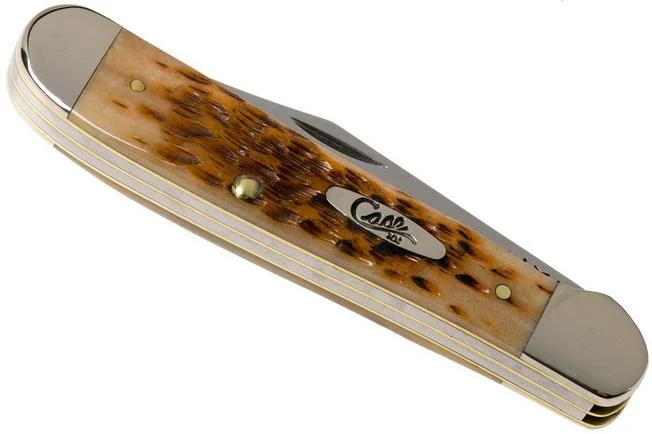 Case Copperhead Amber Jigged Bone, 30091, 6249 CV Pocket Knife - Image 4