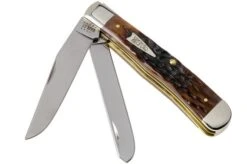 Case Trapper Brown Bone, Peach Seed Jig, 42650, 6254 SS Pocket Knife