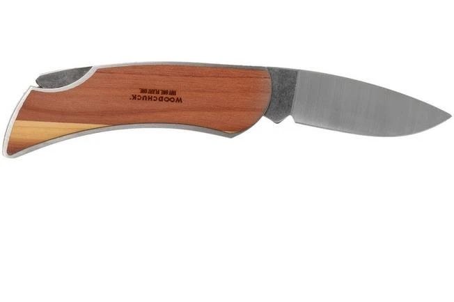 Case X Woodchuck Executive Lockback Brushed Stainless, Triangles, 64321, M1300L SS Pocket Knife - Image 2