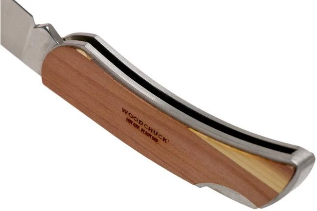 Case X Woodchuck Executive Lockback Brushed Stainless, Triangles, 64321, M1300L SS Pocket Knife - Image 5