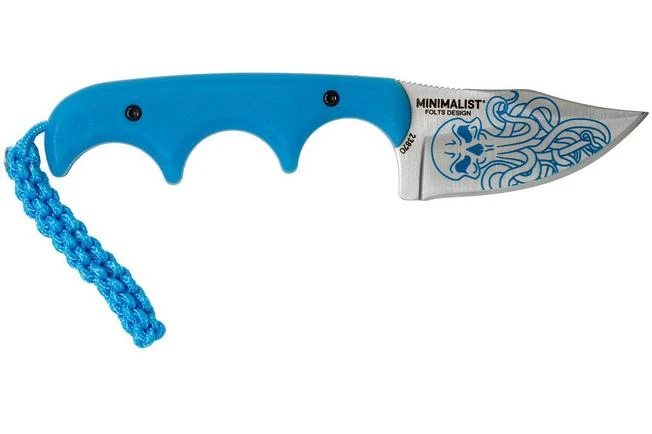 CRKT Minimalist Bowie Cthulhu 2387O Neck Knife, Alan Folts Design - Image 2