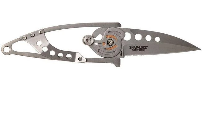 CRKT Snap Lock 5112N Pocket Knife, Serrated, Ed Van Hoy Design - Image 2