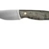 Brisa Skinner 90 - Elmax Flat - Stabilized Curly Birch 361 Hunting Knife