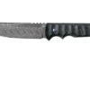 Fox Knives Ryu FX-634DCF Marble Carbon Fibre, Herringbone Damascus, Fixed Knife, Black Roc Knives Design