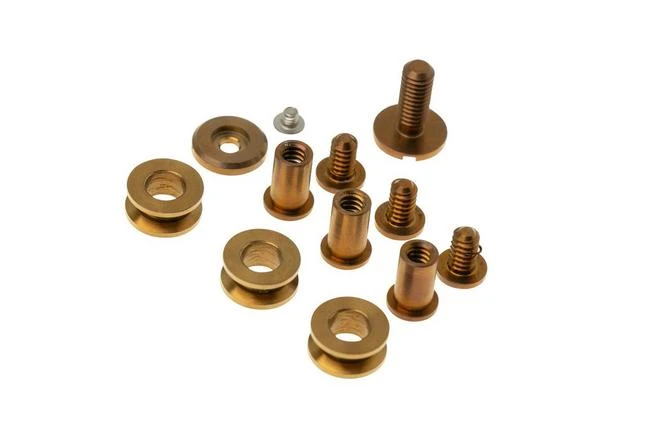 Rick Hinderer XM18 3.5" Skinny Slicer Complete Stonewashed Bronze Hardware Kit