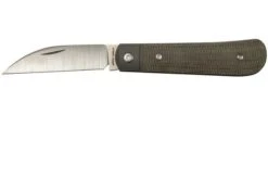 Jack Wolf Laid Back Jack, Green Canvas Micarta LAIDB-01-GRN Slipjoint Pocket Knife