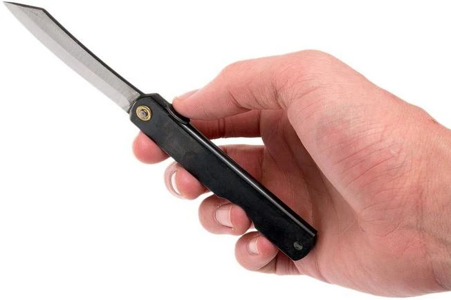 Higonokami Pocket Knife 7,3 Cm HIGO04BL, Carbon Steel, Black - Image 7