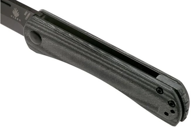 Kizer Pinch V3009N4 Black Micarta Pocket Knife, Rolf Helbig Design - Image 7