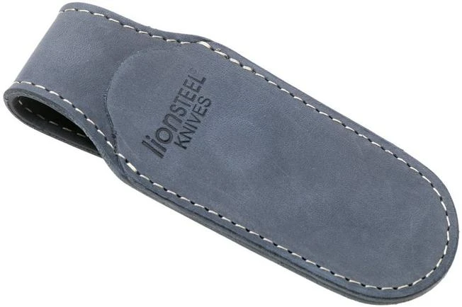 LionSteel 900MK01 BL Sheath With Magnetic Closure, Blue Leather