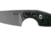 MKM Mikro 2 Wharncliffe, Stonewashed Carbon Fibre Neck Knife, Jesper Voxnaes Design