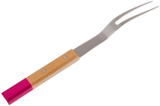 Opinel Parallèle POP N°124 Meat Fork, Fuchsia - Image 2