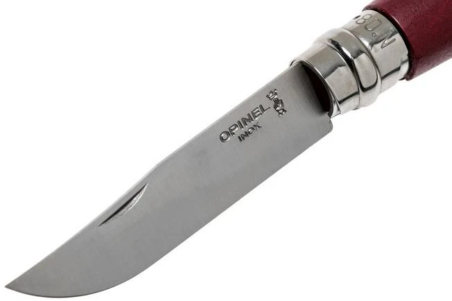 Opinel Trekking No. 08RV Pocket Knife, Burgundy - Image 3