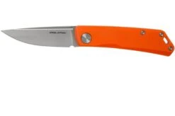 Real Steel Luna Lite 7036 Orange G10 Pocket Knife, Poltergeist Design