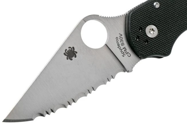 Spyderco Para 3 C223PBK Serrated Pocket Knife - Image 3