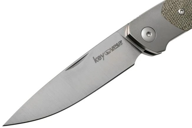 Viper Key V5978CV Bolster Green Canvas Micarta Pocket Knife, Jesper Voxnaes Design - Image 3