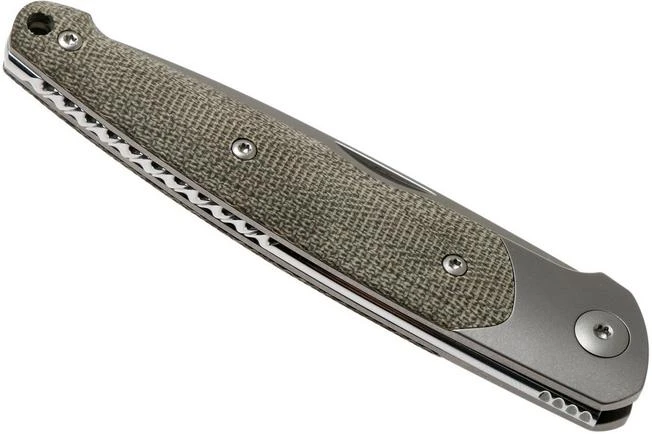 Viper Key V5978CV Bolster Green Canvas Micarta Pocket Knife, Jesper Voxnaes Design - Image 4