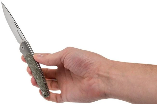 Viper Key V5978CV Bolster Green Canvas Micarta Pocket Knife, Jesper Voxnaes Design - Image 8