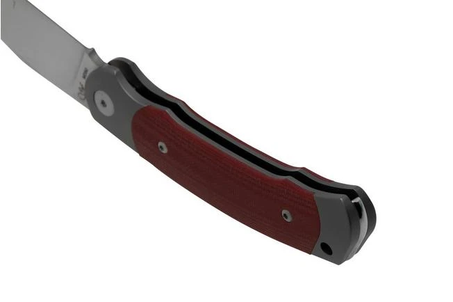 Viper Twin, V6002GR, Satin M390, Red G10 Pocket Knife, Fabrizio Silvestrelli Design - Image 4