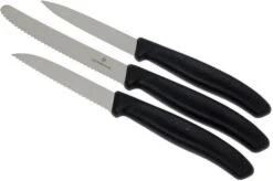 Victorinox SwissClassic Vegetable Knives Black, Set Of 3, 6.7113.3