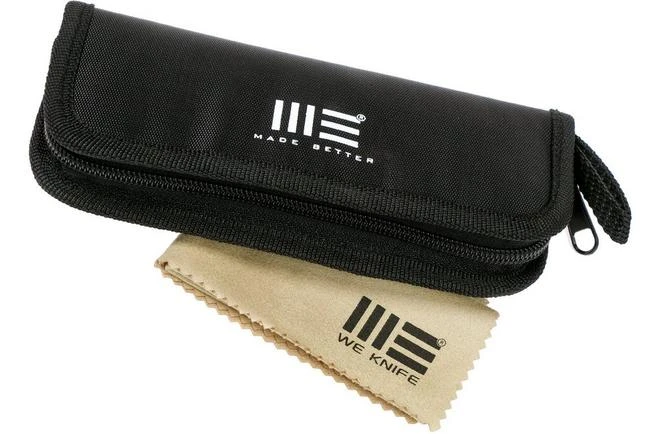 We Knife Angst 2002A Carbon Fibre, Green G10 Pocket Knife, Justin Lundquist Design - Image 8