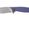WE Knife Balaenoptera WK712B Pocket Knife, Purple Handle, Stonewashed Blade