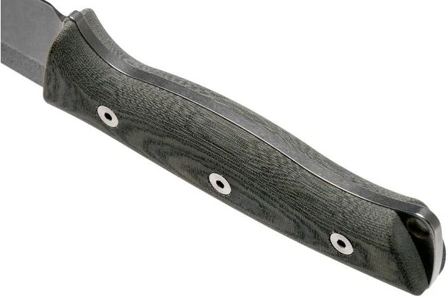 White River Knives Ursus 45 Black & OD Green Linen Micarta Bushcraft Knife - Image 4