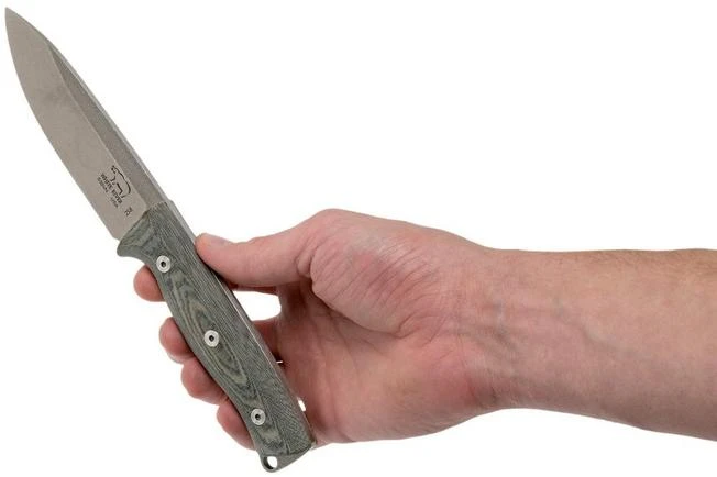 White River Knives Ursus 45 Black & OD Green Linen Micarta Bushcraft Knife - Image 6