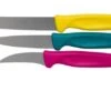 Wüsthof Create Collection Three-piece Peeling Knife Set, Pink, Turquoise And Yellow